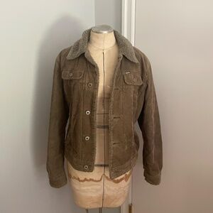 Diesel Corduroy Fluffy Tan Jacket Size Small